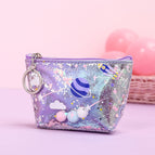 simple fashion laser cosmetic bag quicksand coin purse storage bag durable and waterproof portable bag