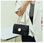 Lingge bag women's 2022 Korean version of the new simple embroidered small square bag casual chain shoulder messenger bag 9753