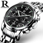 Ontheedge rzy026 steel case steel strip multi-functional steel watch men's genuine quartz 6-pin wholesale business Watch
