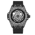 PINTIME new fashion full diamond watch men's diamond men's quartz casual watch 8093