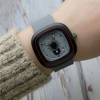 Calendar Girls' Silicone Watch Turntable Square Men's and Women's Retro Plastic Watch Men's and Ladies' Watches Quartz Watch 217