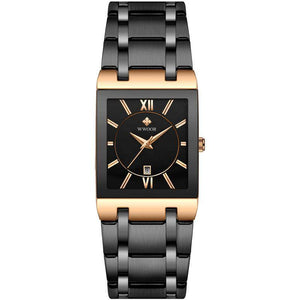 WWOOR Mens Watches Luxury Brand Quartz All steel Waterproof Clock Fashion Sport Business Men Watch