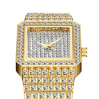 MISS FOX Square Gypsophila Small Dial Women's Watch Fashion Diamond Bracelet Watch 2690