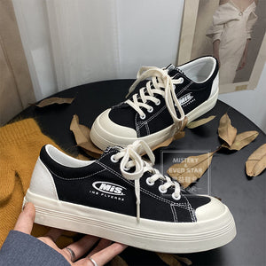 Platform canvas shoes women's new shoes in 2021 Students boys and girls sports shoes 502