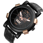 SKONE Watch for men Simple fashion unique special design Men's Watch Skull Round Quartz Watch Men 9479