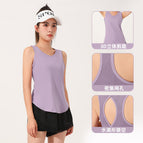 Women yoga vest Summer Wear Loose Running FitnessYoga T-shirt Thin Hollow Mesh Sleeveless Sport women clothing top JYMB008