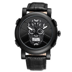 SKONE Watch for men Simple fashion unique special design Men's Watch Skull Round Quartz Watch Men 9479