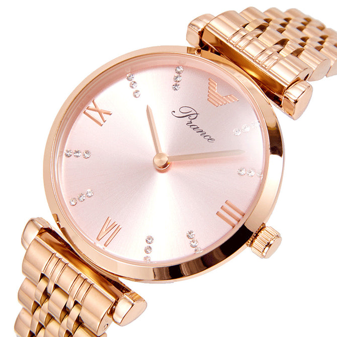 Prance star-studded diamond watch female simple temperament waterproof Ferris wheel female student watch 2091