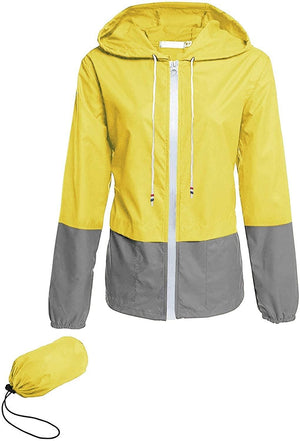Avoogue Raincoat Women Lightweight Waterproof Rain Jackets Packable Outdoor Hooded Windbreaker