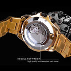 Forsining Men's Automatic Mechanical Steel Belt Watch Luxury Top Brand Men Watches Male Luminous Wristwatch Waterproof Clock for Men