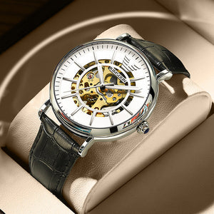 KIMSDUN Men's watch automatic mechanical watch hollow high-end waterproof casual men's watch K-2025A