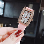 GUOU 8225 Women's Watch Bucket Fashion Simple Steel Belt Women's Watch Waterproof Quartz Women's Rhinestone Ladies Watches