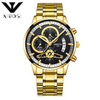 NIBOSI Men Watches Luxury Top Brand Men gold Watch Relogio Masculino Military Army Analog Quartz Wristwatch 2309