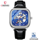 CHENXI Square fashion new automatic mechanical watch men's waterproof business men's casual watch CX-8810A