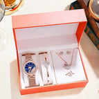 2021 Net Red Live Broadcast Temperament Little Swan Bracelet Women's Watch Simple Watch Women's Five Pieces
