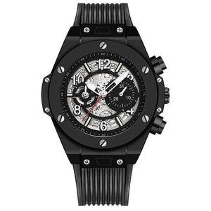 KIMSDUN Fashion Military Men's Business Trend Watch Automatic Mechanical Watch Personality Silicone Strap Relogio Masculino k523