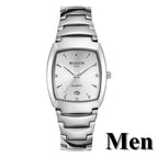 Couple Watches Men Women Stainless Steel Waterproof Quartz Watch Calendar Luminous Lovers Watch