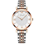 High-end Ladies Gypsophila Watch Rose Gold Butterfly Buckle Steel Band Student Waterproof Women's Watch H7105