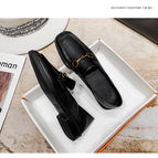 New fashion large size single shoes women's British style loafers small leather shoes women 988-53