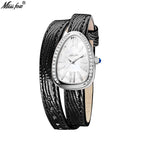 MISSFOX Watch for women exquisite retro ladies snake design design high-quality fashion lady quartz watch 2749