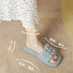 Slippers women's summer 2022 thick bottom one-word slippers outside wear soft bottom sandals women YF261-1A