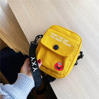 Sesame Street Small Bag Female Bag Mobile Phone Bag Ins Messenger Bag Wild Canvas Shoulder Bag Lady Bag