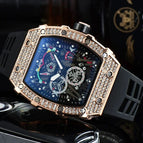 Watch for mem Richard European-Style Diamond Quartz Watch Fashion Sports Barrel-Shaped in Stock 9791