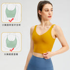 Lulu women Vest Women's bra Chest Pad Push up Sports Bra Quick-Drying Yoga Clothing Top ENY024