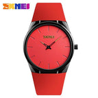 SKMEI 1601S Fashion Women Watches Quartz Watch Ultra Thin Wristwatches 3Bar Waterproof Simple Lady Men Watch