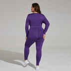 New plus Size Women Yoga Wear Lace-up Cutout Exercise Running Yoga Breathable Two-Piece Set yoga sports outdoor clothing S28