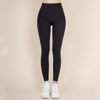 2021 new yoga pants women's high waist tight-fitting nude bow tie sports pants fitness running legging QD34