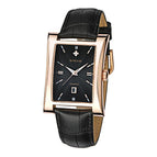 WWOOR Square Men's Watch Waterproof Calendar fashion casual Men's Watch 8017