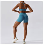 Yoga Suit Women's Slimming Sexy Quick-Drying Sportswear Riding Running Fitness Clothes women yoga Suit TZ8030-1 TZ8030-2