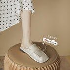 Slippers women's 2022 spring and summer new women's head buckle all-match sandals women's outer wear Muller shoes