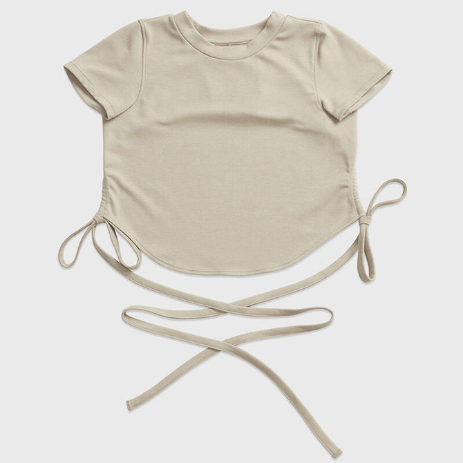 Lulu New Yoga Wear Beauty Back Short-Sleeved T-shirt Women's Slim Fit Sports Top Quick-Drying Clothes Training running Lulu New Yoga suit Beauty Back Short-Sleeved T-shirt Women's Slim Fit Sports Top Quick-Drying Clothes Training running HN156