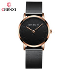 CHENXI Watch Student Simple Ultra-Thin Fashion Couple's Watch Douyin Mesh Strap Watch Men's and Women's Wrist Watch CX-076h
