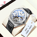 Chenxi new high-end flywheel sun moon star mechanical watch men's waterproof luminous mechanical watch CX-8814