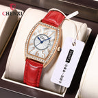 CHENXI New Ladies Watch Women's Watch Fashion Bucket Diamond Leather Waterproof Quartz men's casual Watch CX-319