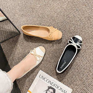 Studiolee 2022 new French temperament bow color matching square head shallow mouth shoes women's summer N1-3