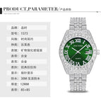 Pintime Watch Men's Quartz Popular Watch Diamond Dial casual men Simple calendar watch 1573