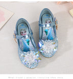 Spring and Autumn 2021 new girls' heeled shoes for children Korean Princess Crystal shoes little girls' shoes 1788-22