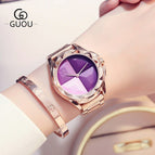 Fashion GUOU 8815 Watches Women Top Luxury Ladies Watch Blush Paragraph Tide Quartz Watch Fashion Trend Stainless Steel Women Watch