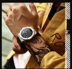 BAOGELA watch sports fashon men's watch luminous silicone men's quartz watch 1805