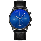 KIMSDUN Fashion ultra-thin watch men's trend multi-function waterproof quartz watch men's casual watch student K-1874B