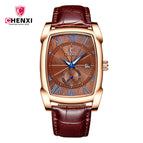 CHENXI Men's watch fashion square waterproof calendar quartz causal men's watch CX-8209