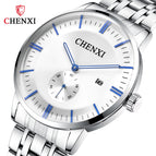 CHENXI Hot Fashion Couple Watch 060A Small Three-Pin Dial Calendar Women's waterproof Wrist Casual Watch CX-060A