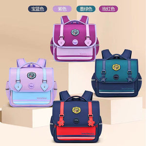 2023 New Horizontal Student Backpack British Style Primary School Students boy and girl School Bag Children's Bags