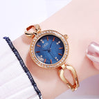 GEDI Light Luxury Diamond Student's Watch Versatile Fashion Waterproof Alloy Watch Women's Bracelet Quartz Watch women watch 1150