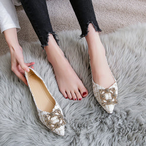 Square-toed single shoes women's spring 2022 new pointed professional women's shoes shallow mouth two-wear peas shoes casual women