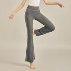 Bell-Bottom Pants Yoga Trousers for Women 2023 Spring and Summer New Casual Pants High Waist Figure Flattering Hip-Lifting Micro-Pull Exercise Workout Pants
